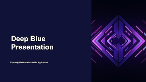 Deep Blue template preview